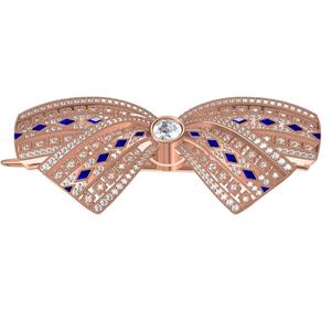 Unique Art Deco Diamond Bow Brooch