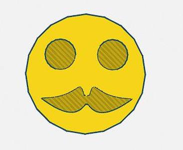 mustache face