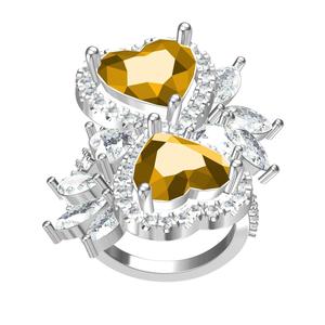 Dual Heart Cocktail Ring
