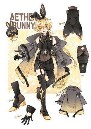 Aether Bunny props