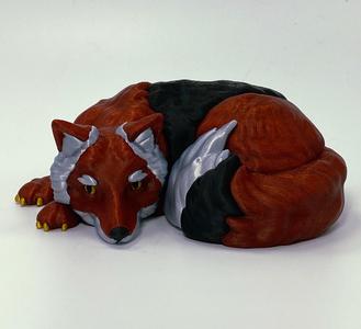 Foxy! Melanistic Fox resculpted