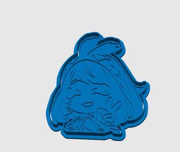 Genshin Impact Mualani set 2 cookie cutters