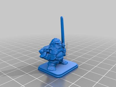 HeroQuest Dwarf Chainmail Long Sword