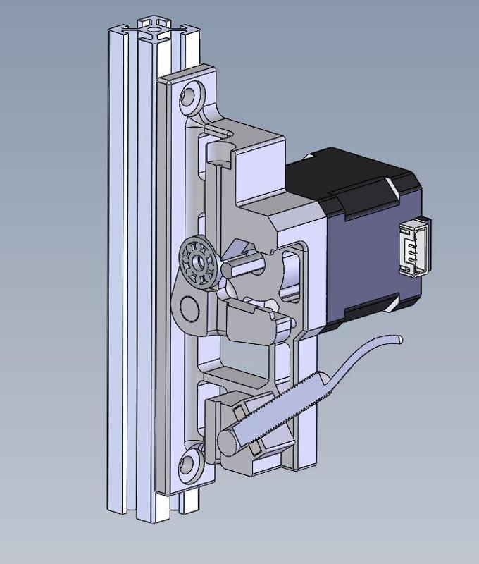 ZIM Filament drive with inductive filament sensor