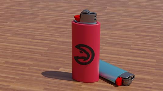 Atlanta Hawks Bic Lighter Case