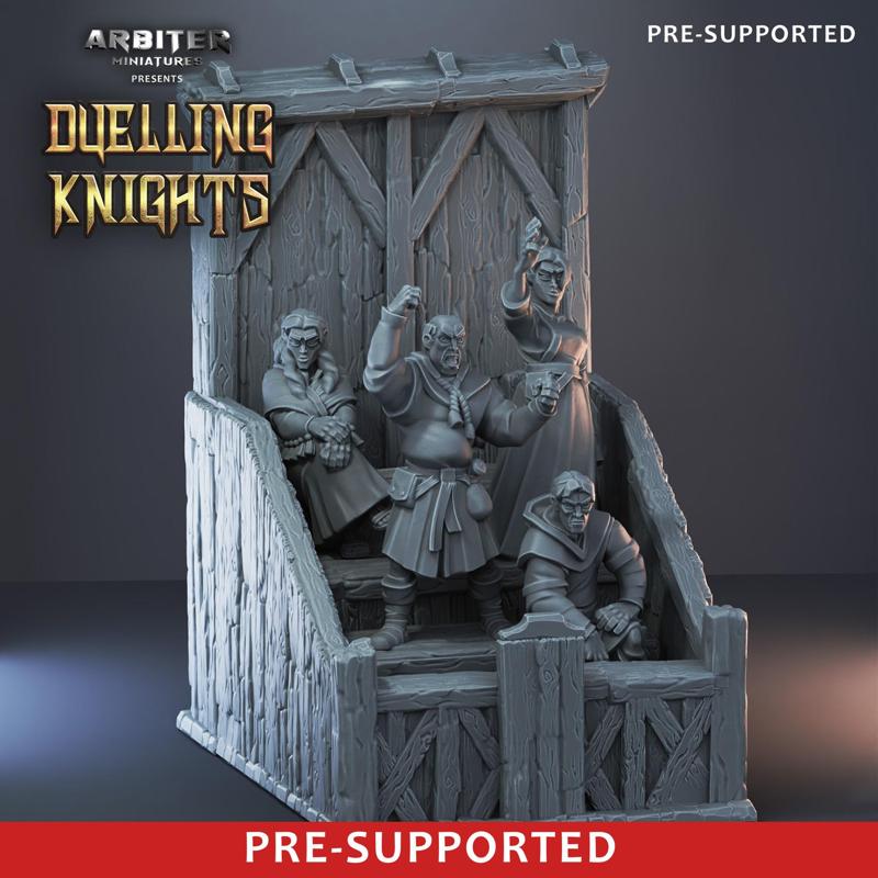 Pre-supported Spectators on grand stand