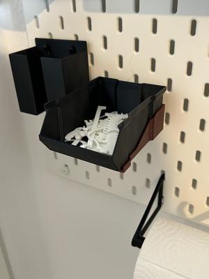 Stackable Box Shelf - Remix with holes for universal hook