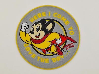 Mighty Mouse "Here I Come To Save The Day" Coaster