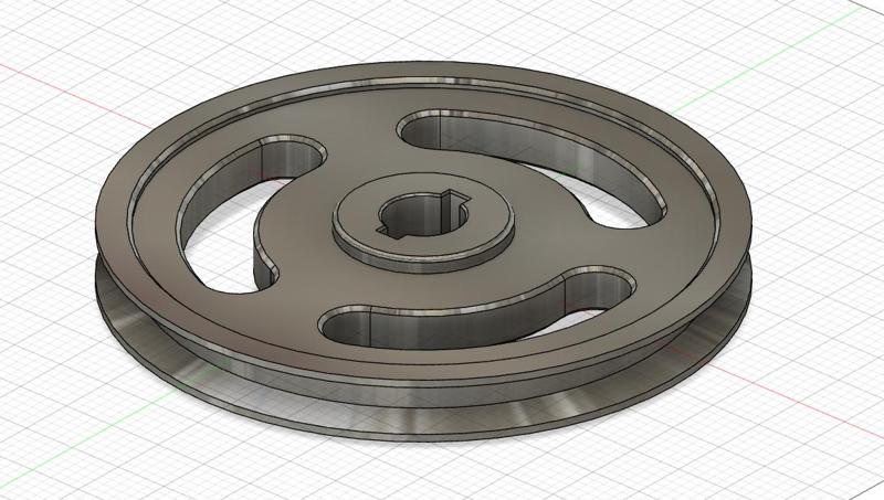 Pulley for Shaft, Double Key-ed