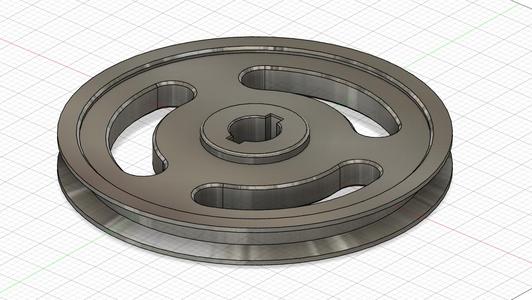 Pulley for Shaft, Double Key-ed