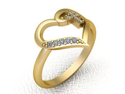 HEART RING PENDANT 3d printable model