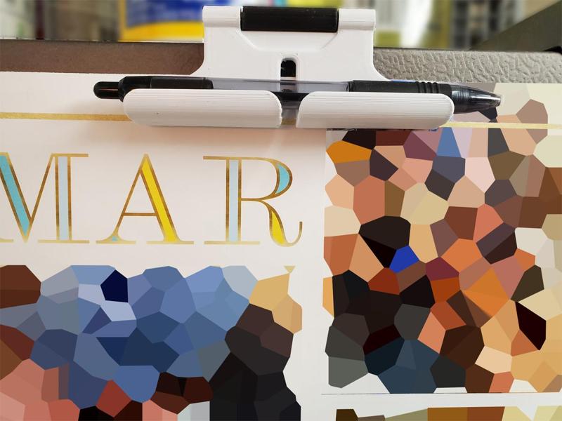 Magnetic Calendar and Pen Holder