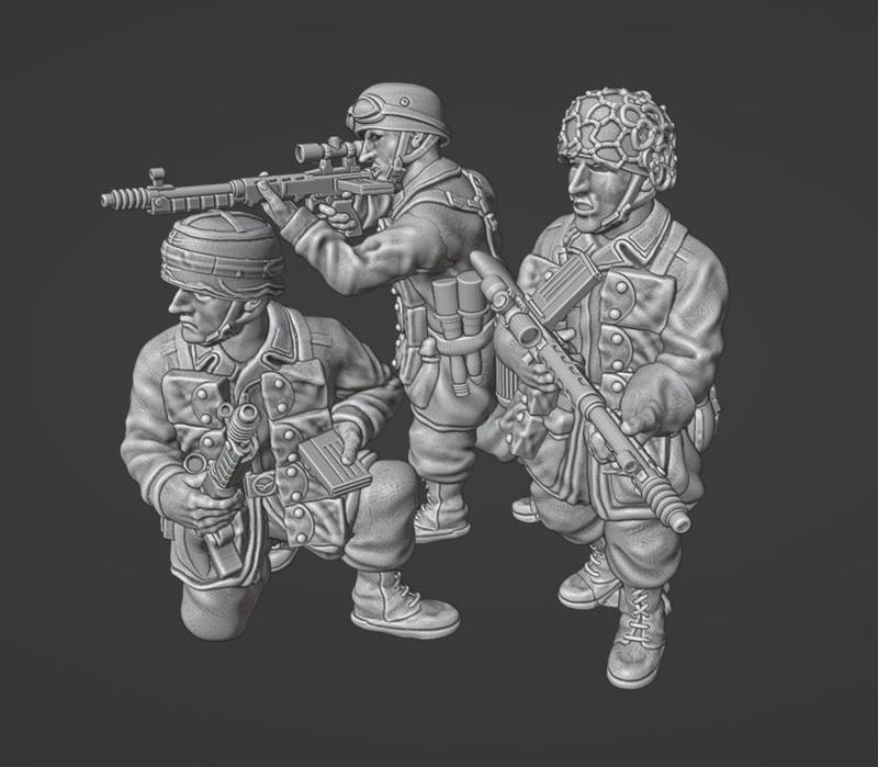 28mm German Fallschirmjager with FG42 scoped