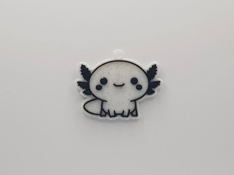 Cute Axolotl Keychain