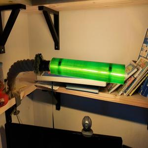 Lamp shade for long tube COB (LED) bulb 