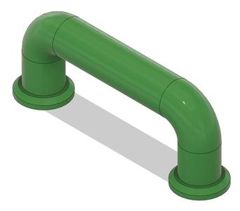 Handle with Integrated Nuts