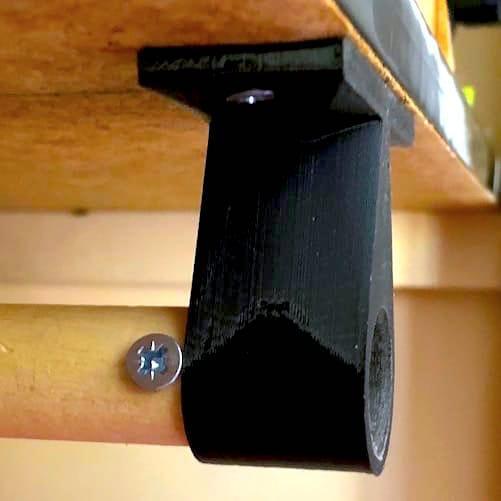 Closet rod holder for hanger