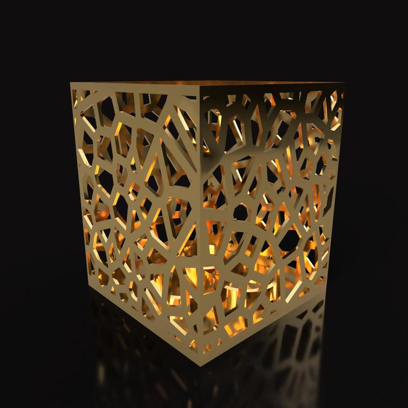Voronoi Triple Candle Projector