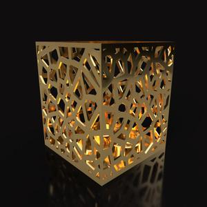 Voronoi Triple Candle Projector