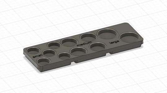 Ink cup holder for gridfinity