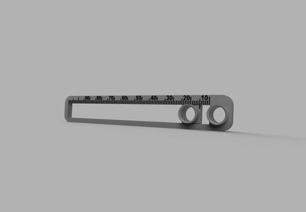 Hole distance measurement aid