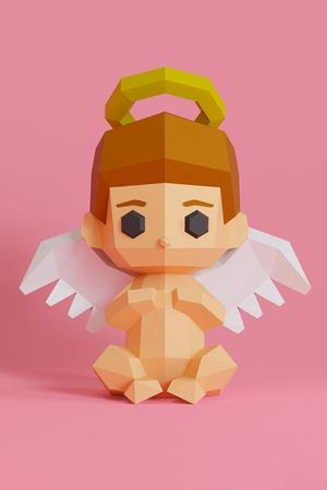 Baby Angel Low Poly