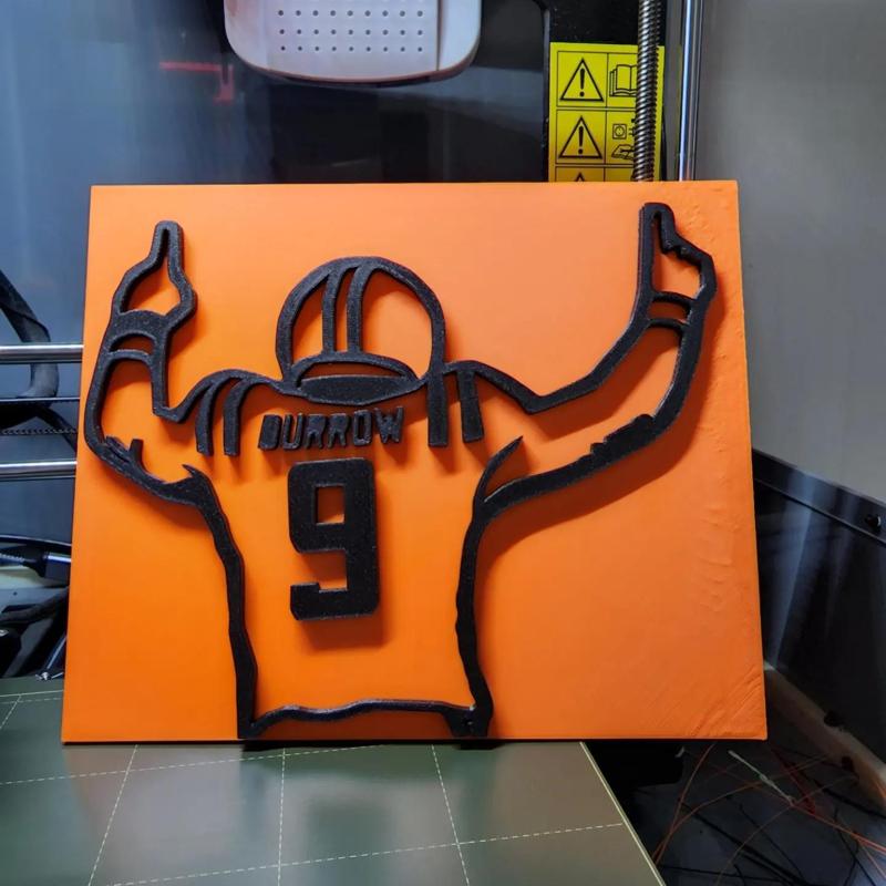 Joe Burrow wall art - Multicolor (color change)