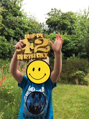 42nd Happy Birthday Plaque