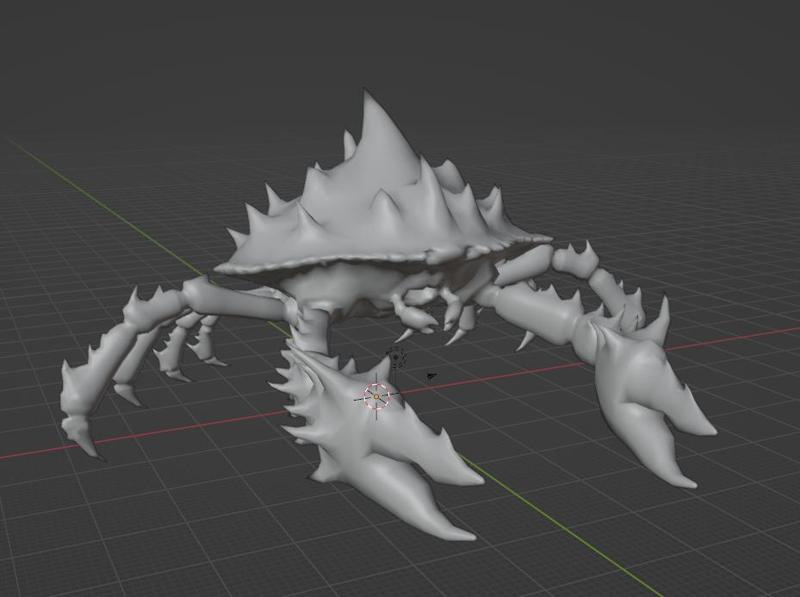 Hell Crab Low Poly