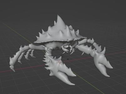 Hell Crab Low Poly