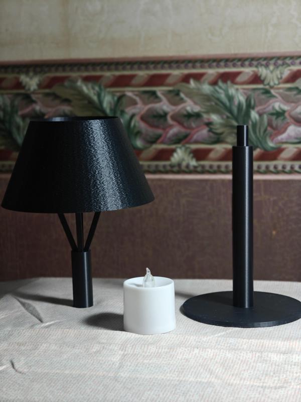 LED candle lamp table or bedside table ornament - tealight lamp