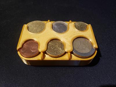 Euro coin pocket holder