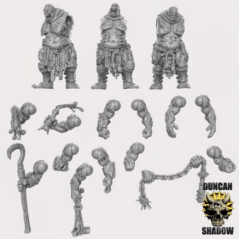 Chaos Scarred Ones Multipart Kit (pre supported) (L)