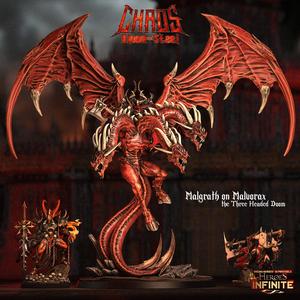 Centerpiece - Malgrath on Malvorax, the Three Headed Doom