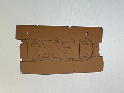 Wood DND sign