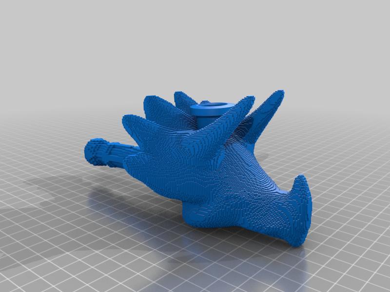 420 Triceratops Voxel spoon Pipe
