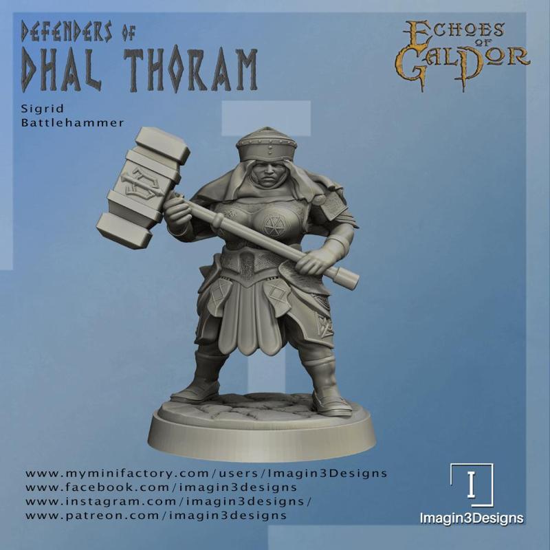 Dwarf Cleric Sigrid Battlehammer