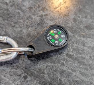 Compass Keychain Necklace