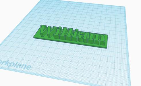 William name plaque
