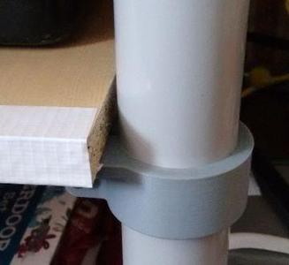 Ikea Adils table leg or 40mm tube shelf bracket.