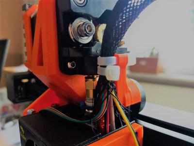 Ender 3 Hotend Cable Tie Relief