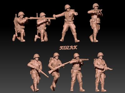ww2 us infantry & rangers set 1