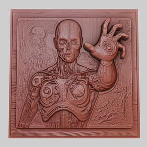 A.I. Artificial Intelligence 3d printer relief medallion obj stl