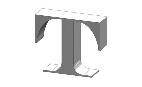 T Engravers MT Font Letter