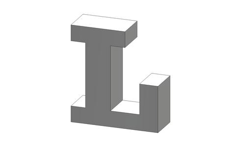 L Letter Rockwell Font Letter