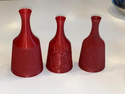 Textured vase made with Blender