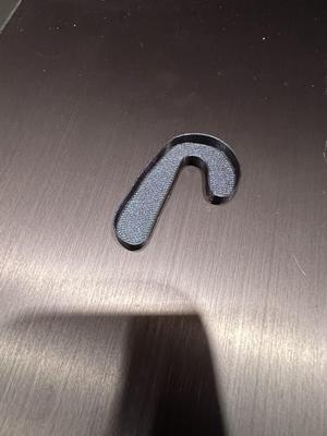 Cookie cutter candy cane