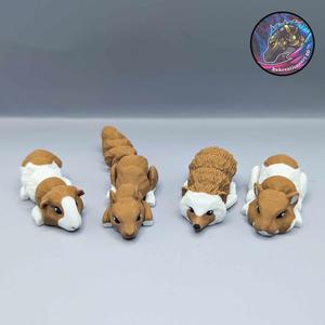 Baby Flexi Critter Set 3 (Guinea pig, hamster, hedgehog, squirrel)