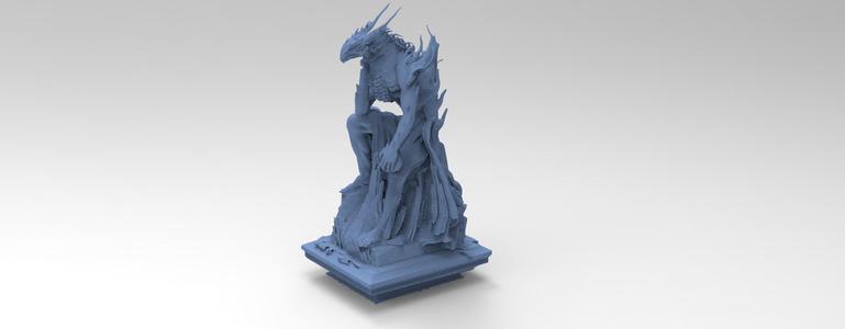 Alpha Draconis Priest statue