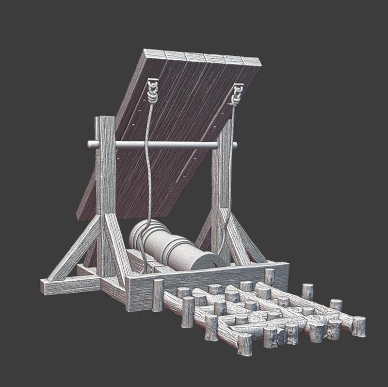 Medieval Bombard with Protection